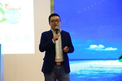 趣旅CEO欒杰先生在比賽現場