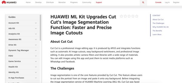 Cut Cut獲評華為機器學習服務典型合作案例