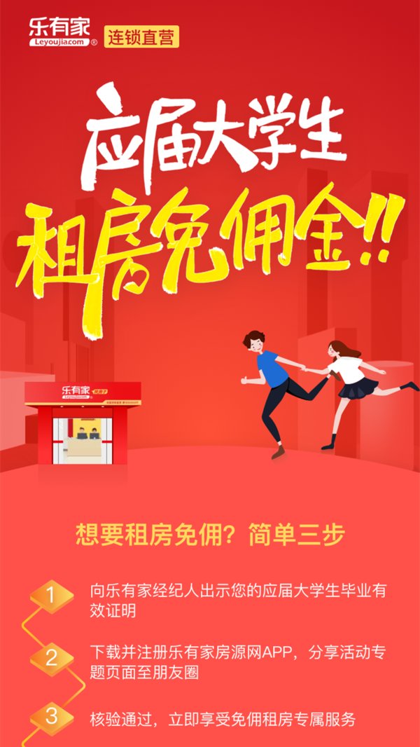 上線“滿月”，樂有家應屆生租房免傭活動廣受好評