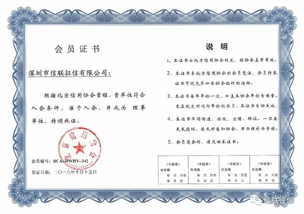 信聯征信正式成為北京信用協會理事單位，持續發力信用建設