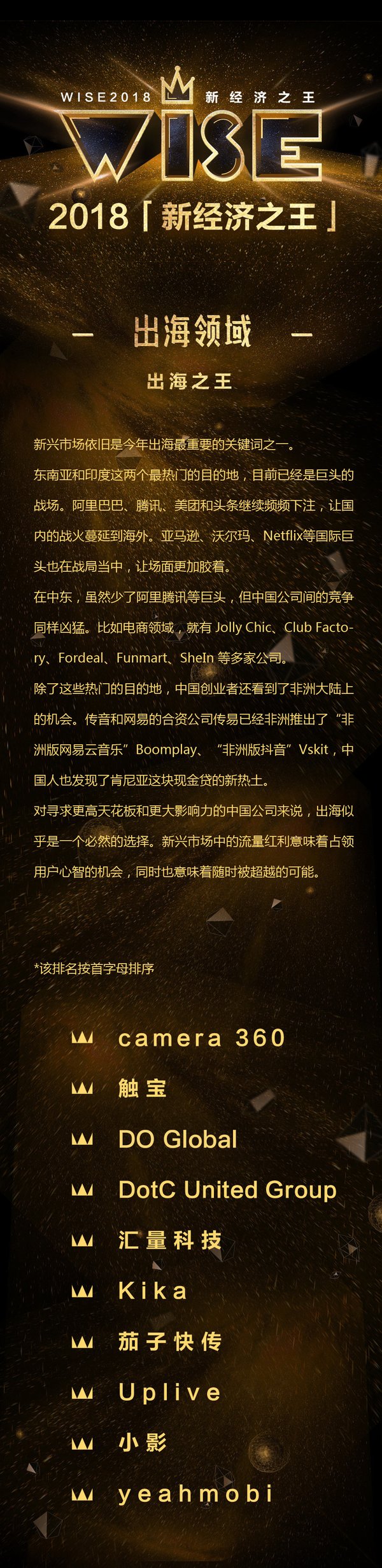 DO Global榮膺36氪2018新經濟之王-出海之王