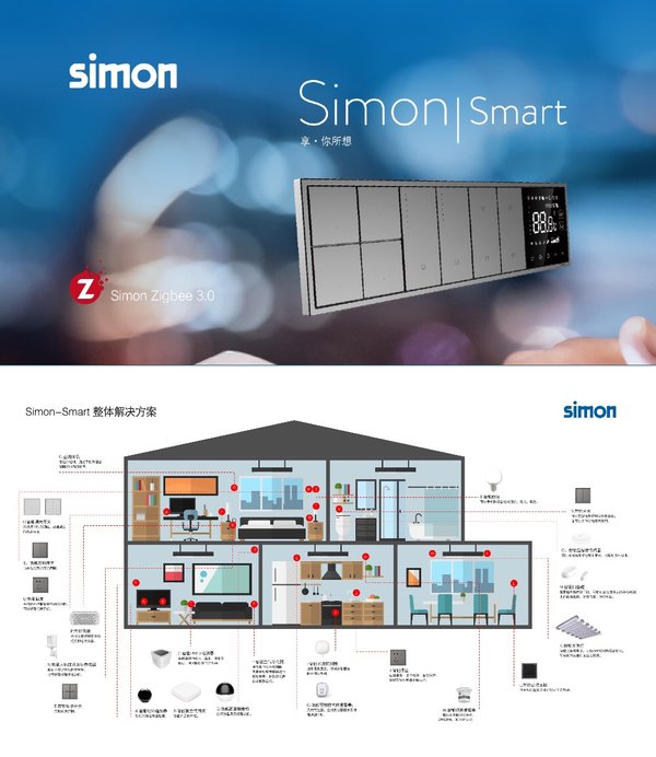 Simon-Smart系列智能家居系統全球首發