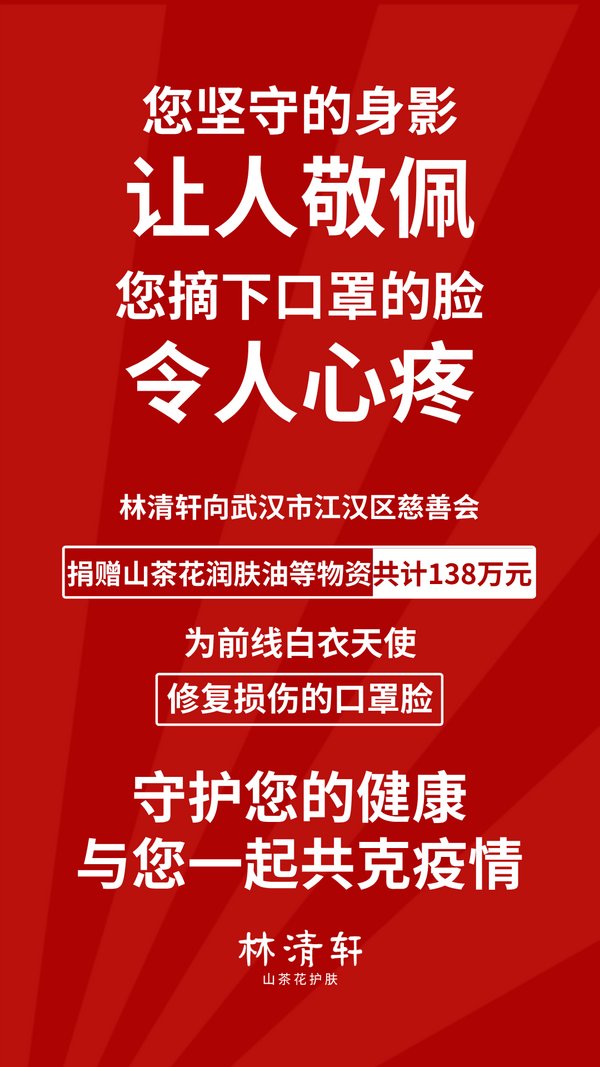 風雨同心，共抗疫情 -- 林清軒捐贈138萬元物資支援一線醫護人員